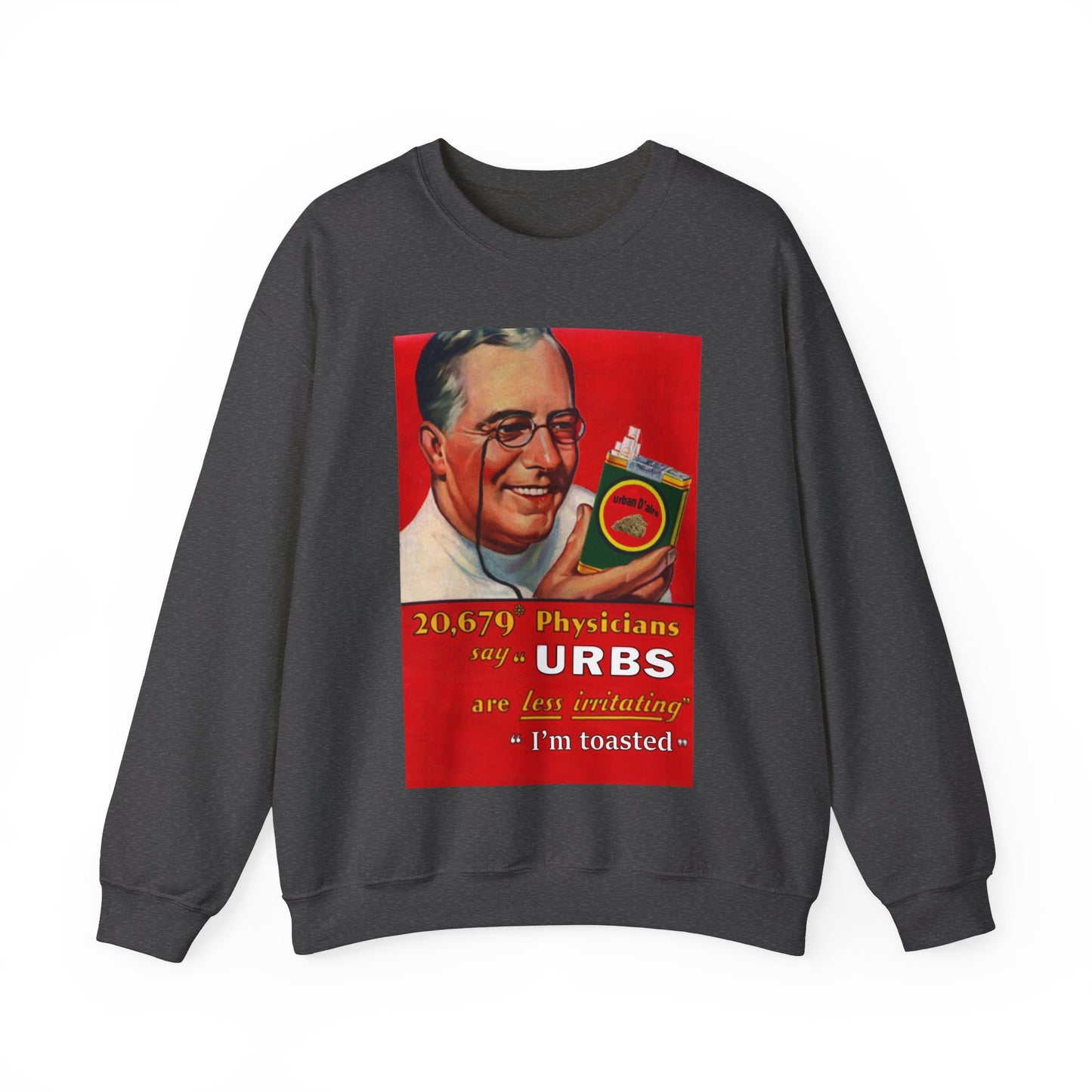 Physician Recommended (Unisex Heavy Blend™ Crewneck Sweatshirt)