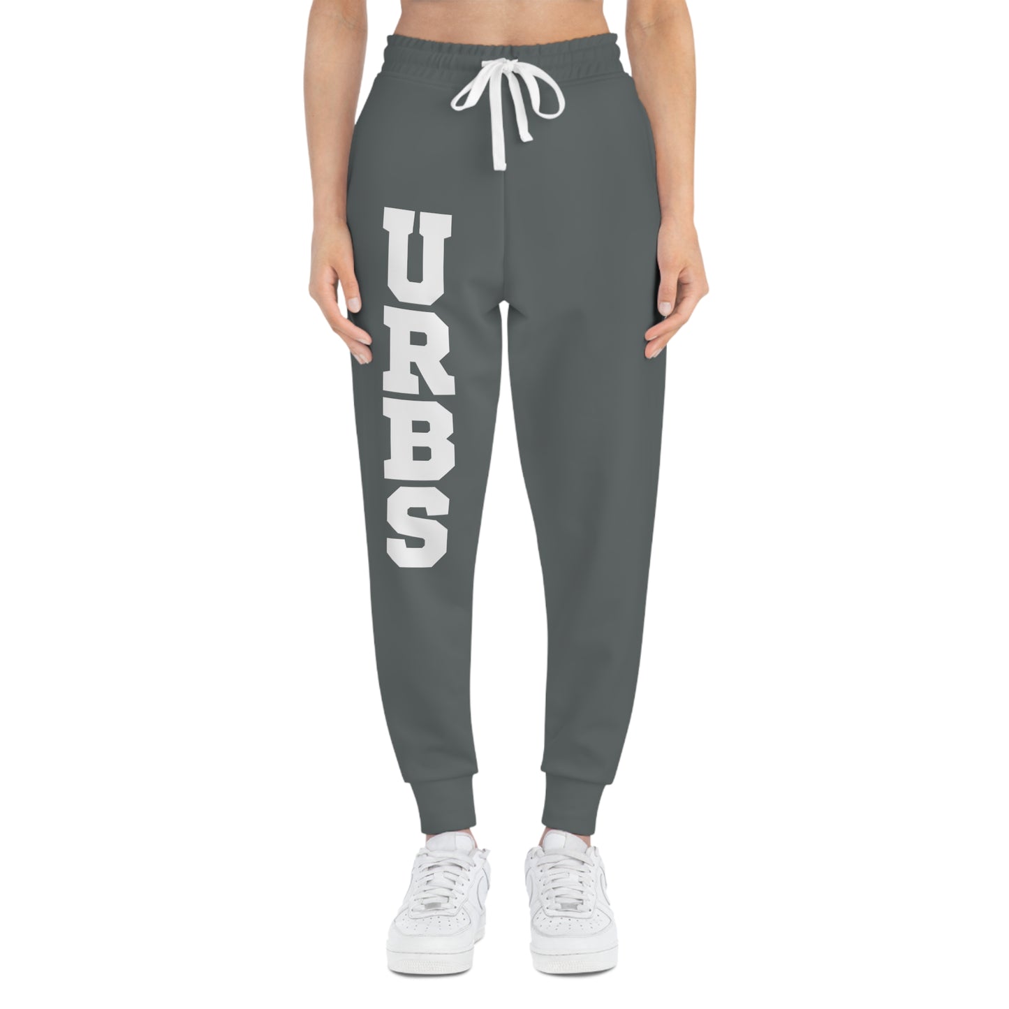 Urbs (Gray White Athletic Joggers (AOP))